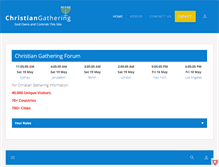 Tablet Screenshot of christiangathering.com
